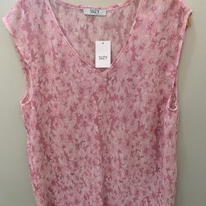 Gorgeous printed pink blouse brand new